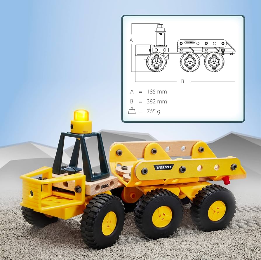 【Xmas SALE】ブリオ　ブリオビルダー　工事車両デラックスセット　BRIO Amazon | BRIO (ブリオ) ビルダー Volvo工事車両DXセット 34597